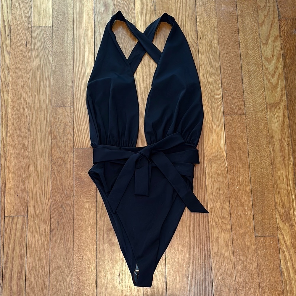 NWT Tala Hamptons Multiway deep V plunge one piece bathing suit